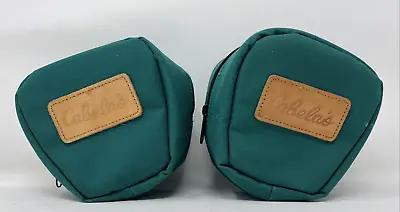 Vintage Cabela's Green Reel Bag/Case With Zipper Closure Set Of 2 • $24.97