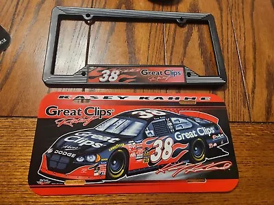 New Kasey Kahne # 38 License Plate & Frame NASCAR Great Clips Racing • $15