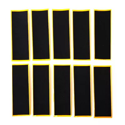 10PCS Wooden Fingerboard Deck Uncut Tape Stickers Black Foam Grip Tape Stick&ex • $5.96