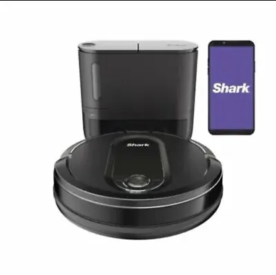 $145 • Buy Shark IQ Robot Vacuum Cleaner W/Self-Empty Base Black UR1100SRUS, REFURBISHED