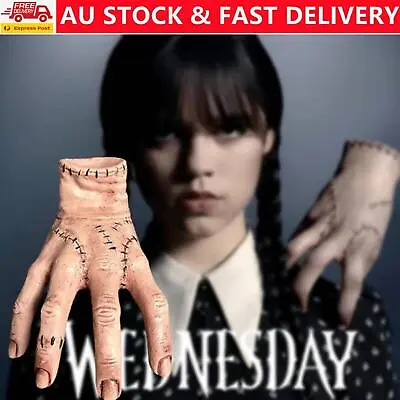 1/2x Wednesday Addams Family Thing Hand Cosplay Halloween Latex Figurine Decor • $13.39
