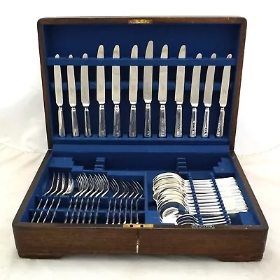 ATHENIAN Design MAPPIN & WEBB Silver Service 46 Piece Canteen Of Cutlery • $746.61