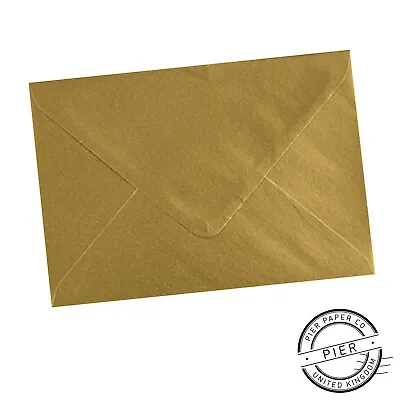 £112.50 • Buy Gold Metallic A6 C6 Premium Quality 100gsm 114 X 162mm Envelopes - Pier Paper Co