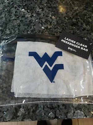 NWT University Of West Virginia Ladies Clear Messenger Bag • $6.99