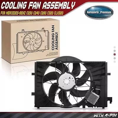 1xRadiator Cooling Fan Assembly With Brushless Motor For Mercedes-Benz C230 C240 • $191.99