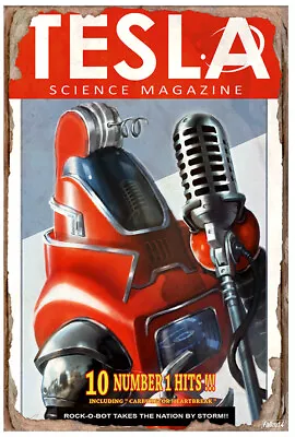 Tesla Science Journal - Rock-O-Bot - Fallout 4 Poster • $12.99