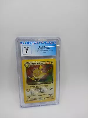$49.99 • Buy CGC 7.5 / Dark Raichu Holo 83/82 Rocket Unlimited Graded Pokemon Card 7 PSA NM