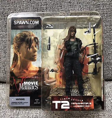 Sarah Connor Hair Down Variant 2002 McFarlane Movie Maniacs Terminator 2 T2 • $22.99