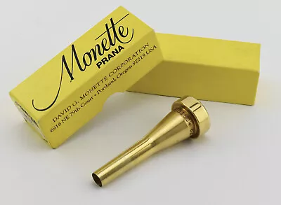 Monette Prana B15S4 82 LT Slap Cup Satin Gold Professional Trumpet Mouthpiece • $259.99