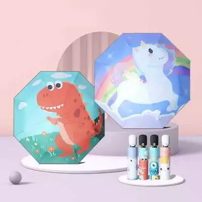 95cm Foldable Umbrella Kids Boys Girls Auto Open Weather Rain Unicorn Dino Etc • $22.99