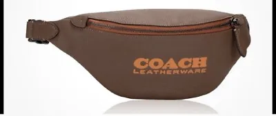 Coach Charter Belt Bag 7 Leatherware C6291 Dark Saddle/Canyon Waist Fanny Pack • $99