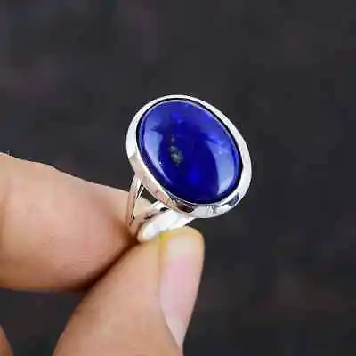 Lapis Lazuli Ring 925 Sterling Silver Band &Statement Handmade Ring All Size • $12.34