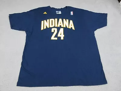 Indiana Pacers Shirt Mens 2X Blue Casual Short Sleeve NBA Basketball Paul George • $22.37