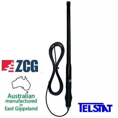 ZCG ZN3-77-06BLKR UHF CB 2.1dBi Black HD Antenna (Equivalent To GME AE4704B) • $218