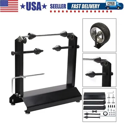 Motorcycle Bike Rim Tire Wheel Balancer Balancing Spin Static Adjusting Stand • $63.99