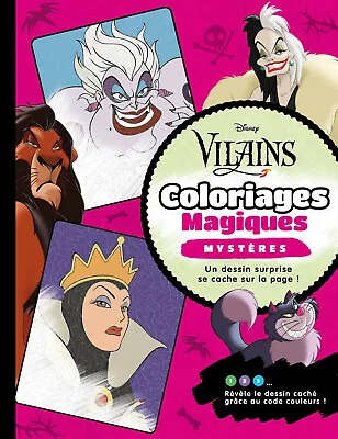 £8.99 • Buy Disney Villains Magic Mystery Adult Colouring Book French Colour By Number