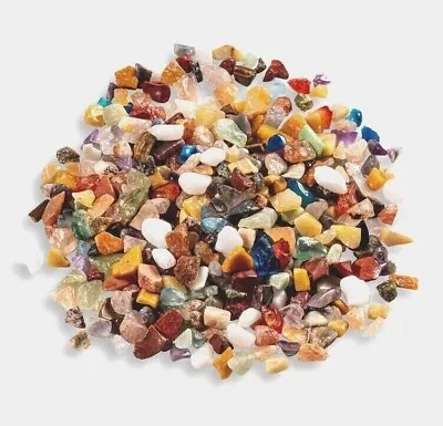 Crystal Gemstone Chips Natural Small Quartz Stones Chakra Reiki 50g Bag Various • £3.59