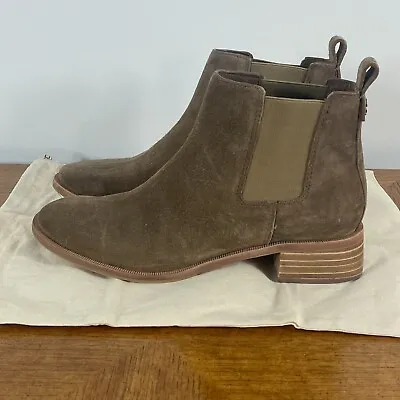 Tory Burch Womens Chelsea Bootie Tan Brown Suede Classic Ankle Boots Size 7.5M • £251.90