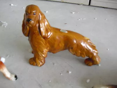 Unique Vintage Spaniel Dog Figurine Haeger Pottery LOOK • $125