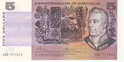 $75 • Buy 1972 Australia $5 Dollars Banknote - Phillips / Wheeler - R204 - AUNC - # 27277