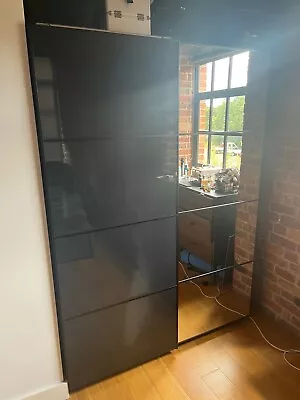 £100 • Buy IKEA Pax Wardrobe With Sliding Doors (Black)