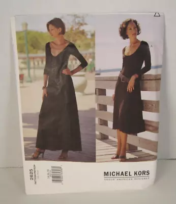 Vogue Michael Kors 2625 Flared Pullover Dress Misses' 14-18 Pattern Uncut • $19.99