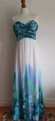 Cachet Maxi Evening /Prom Dress Size 8/10 • £19.90