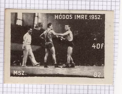 Matchbox Label Olympic Games #82 1952 Helsinki Imre Hodos Hungary Wrestling • $4.53