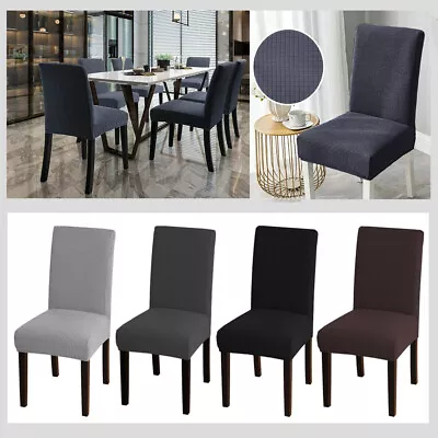 Dining Chair Covers Stretch Chair Covers For Dining Room Set Of 4 Or 6 Protector • £18.99