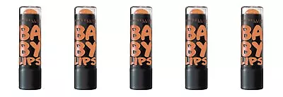 5 Lot Maybelline Baby Lips Balm Electro Oh Orange 85 Free Shipping Uncarded • $14.99