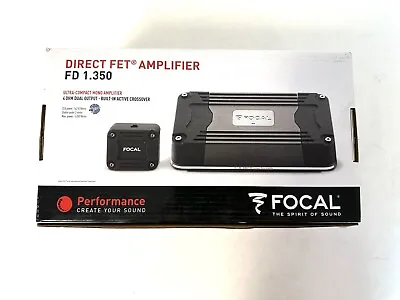 Focal FD 1.350 Monoblock 350W RMS Subwoofer Speaker Compact Mini Amplifier NEW • $219.99