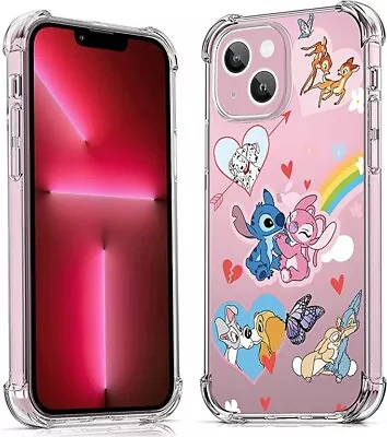 £5.99 • Buy Cute Clear Cartoon IPhone 13 Pro Max Phone Case Disney, Stitch, Bambi, Dalmatian