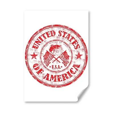 A3 - United States Of America Travel Stamp Poster 29.7X42cm280gsm #5386 • £8.99