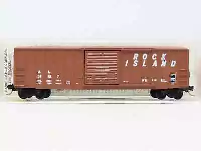 N Scale Micro-trains Mtl 25430 Ri Rock Island 50' Rib Side Box Car #36187 • $18