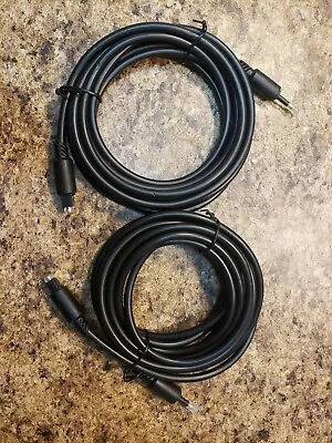 LOT OF 2 Optical Audio Cable - Toslink To 3.5mm Mini - 10 Ft • $8.24