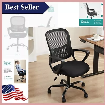 Modern Ergonomic Mesh Office Chair - Lumbar Support Adjustable Height & Swivel • $79.95