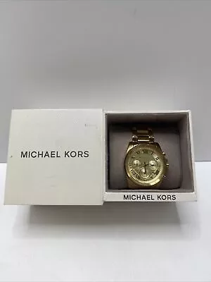 Michael Kors Brecken MK6366 - Chronograph Gold Tone Men’s Watch • $40