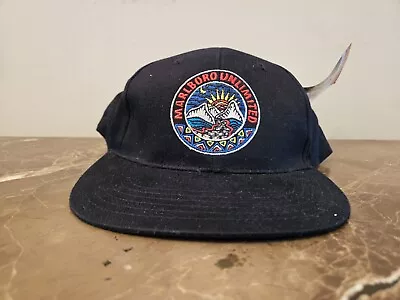 ~ Vintage MARLBORO Unlimited Baseball Cap Hat 1990's Smoke Cigarettes ~ • $19.69