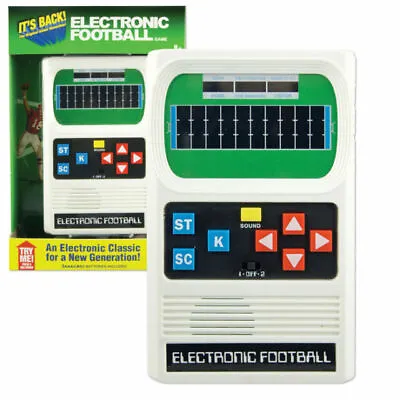 Electronic Football Handheld 1-2 Player Retro Mattel Game W/ Sound White New • $119.99