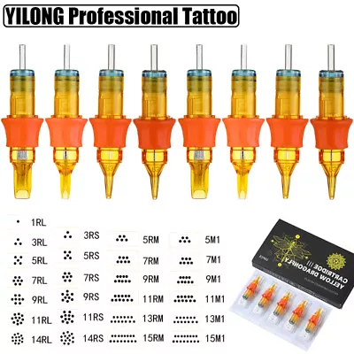10-100Pcs Premium Professional Sterile Tattoo Cartridge Needle Shader RL RS RM 1 • $62.49