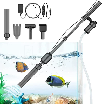 $89.99 • Buy Electric Aquarium Fish Tank GRAVEL VACUUM CLEANER Water Filter Pump Siphon Auto