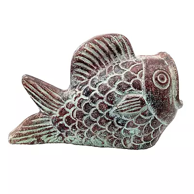 Terracotta Clay Pottery Fish Planter Mexican Animal Flower Pot Fountain Lg 20in • $79