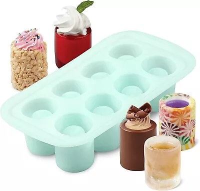 Wilton Round Silicone Shot Glass Mold 8-Cavity • $10.99