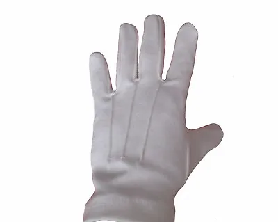 Masonic Gloves White Gloves Mickey Mouse Mime Santa Suit Fancy Dress Costume   • £5.99