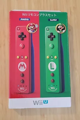 Nintendo Wii U Remote Plus Controller Mario And Luigi Set Japan Import • $199