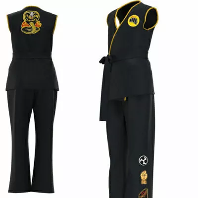 Cobra Kai Karate Costume Unisex Halloween Fancy Costume For Adults And Kids • £15.98