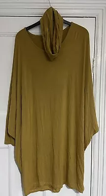 Ladies Long Lagenlook Made In Italy Mustard Top One Size • £4