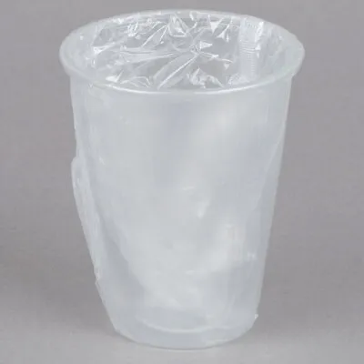 Translucent Individually Wrapped Cups Round Disposable Plain 1000 Case 9 Oz. • $51.51