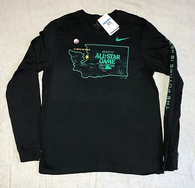 Nike Seattle Mariners Shirt Mens M Black MLB All Star Game 2023 Long Sleeve NEW • $22.95