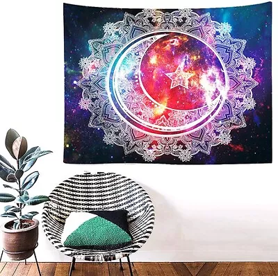 80  X 59  Celestial Wall Hanging Tapestry Art Decoration Living Room Picnic Mat • $10.49